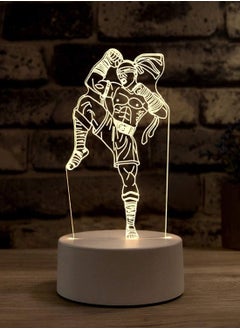 Buy Table lamps 3d Multicolor Night Light 3d LED Multicolor Night Light Team USB Touch Sensor 3d Lamp Child Xmas Kids Gift  Color  7/16 Color with Remote  Emitting Color  Muay Thai in UAE