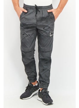 Buy Men Luke Fit Splatter Paint Jogger Pants, Grey in UAE