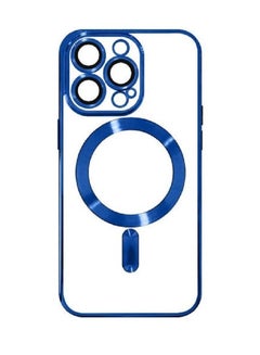 اشتري جراب شفاف لهاتف iPhone 13 Pro Max مع غطاء خلفي متوافق مع الشحن اللاسلكي من MagSafe بإطار مطلي بالكهرباء مقاوم للصدمات باللون في الامارات