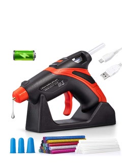 Buy Cordless Hot Glue Gun Fast Preheating Kit with 30 Pcs Sticks USB Rechargeable Melt Tools for Quick Home Repairs Arts Crafts DIY and Festival Decorations in UAE