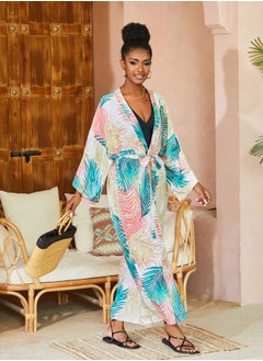 Buy Beach Printed Robe Sunscreen Cover in UAE