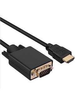 Buy HDMI to VGA Cable 1080P  Male to VGA Male MM Video Converter Cord VGA Adapter atible w Desktop Laptop DVD to 15 Pin DSUB VGA HDTV Monitor Projector  6Ft in Saudi Arabia