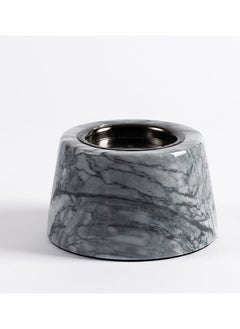 اشتري Savvy Candle Holder, Pearl Black & White - 12x12x7 cm في الامارات