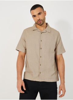 Buy Yarn Dyed Short Sleeves Resort Shirt in Saudi Arabia