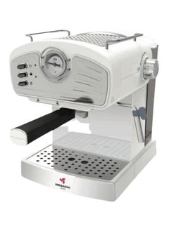 Buy MEBASHI Espresso Coffee Machine, 1.5 L Capacity, 20 Bar Pressure, Detachable Water Tank, Frother, Drip Tray (ME-ECM2035) (White) in UAE