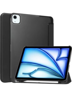 Buy iPad Air 11 Inch Case M2 2024, iPad Air 6th Generation Case/iPad Air 5th Generation 2022/Air 4th 2020 10.9 Inch, Slim Hard Translucent Back Shell Cover with Pencil Holder - Black in Saudi Arabia