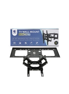 Buy TV Wall Mount Bracket Supports 26 To 85 Inch Screen Swivel TV Wall Mount With Dual Articulating Arms in UAE