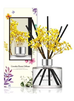 اشتري Cocodor Preserved Real Flower Reed Diffuser, Refreshing Air 200 ml for Home Fragrance & Office décor في الامارات