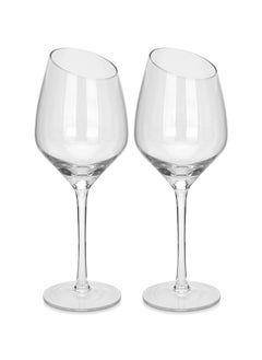 Buy 2pc Glass White Wine Set 520ml in UAE