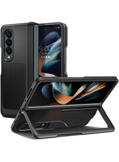 Buy Neo Hybrid S for Samsung Galaxy Z Fold 4 Case Cover with Kickstand - Black in UAE