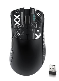 اشتري R1 59g Superlight Mouse with Ribbon, Wireless/Wired BT/2.4G Gaming Mouse, 6 DPI Adjustable up to 18000, 65 Hour Battery في السعودية