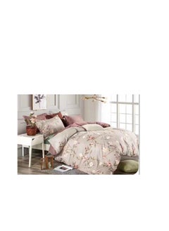 Buy 4pcs Soft & Breathable Cotton Single Comforter for All Seasons Duvet inserted bedding set in UAE