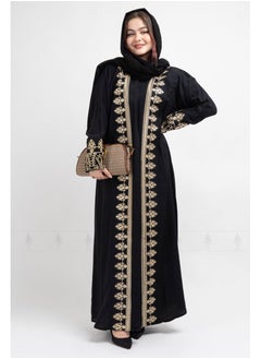 Buy Abaya AIK8008 Black in Saudi Arabia