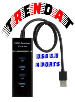 Buy 4-port hub (USB 3.0) - supports charging and data transfer - 1.2m in Egypt