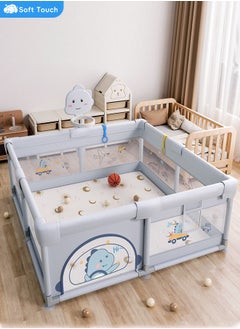 Buy Baby Playpen Toddler Fence Baby Play Yards for Indoor and Outdoor with Breathable Mesh in Saudi Arabia