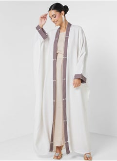 Buy Embroidered Open Abaya in UAE