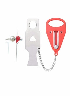 Buy Portable Door Lock Travel Solid Heavy Duty Perfect for Traveling, Hotel, Home,Apartment,School, Prevent Unauthorized Entry Add Extra Additional Safety and Privacy in Saudi Arabia