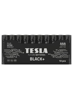 Buy AAA Battery Black+ Alkaline - Plus Extra Energy Batteries Shrink Foil LR03/1.5V Pack of 10 in UAE