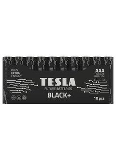 Buy AAA Battery Black+ Alkaline - Plus Extra Energy Batteries Shrink Foil LR03/1.5V Pack of 10 in UAE