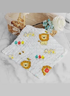 Buy Baby Muslin Washcloths Natural Purified Cotton Baby Wipes Soft Newborn Baby Face Towel in UAE