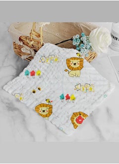 Buy Baby Muslin Washcloths Natural Purified Cotton Baby Wipes Soft Newborn Baby Face Towel in UAE