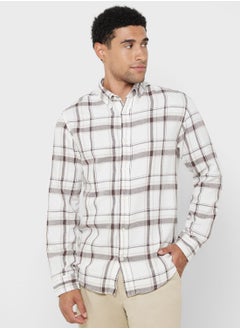 Buy Check Print Regular Fit Shirt in UAE