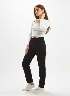 اشتري High-Waist Black Mom-Fit Jeans. في السعودية