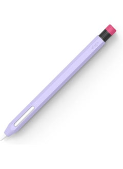 Buy Classic Pencil for Apple Pencil 2nd Generation Case Cover Sleeve, Classic Design, Compatible with Magnetic Charging and Double Tap - Lavender in UAE