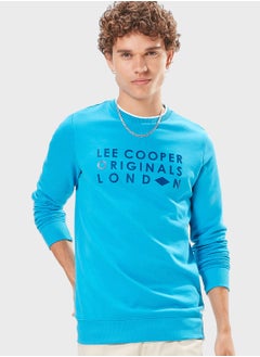 Buy Slogan Crew Neck Sweatshirt in Saudi Arabia