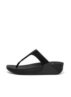 Buy 049-655 Fitflop Ladies Sandals Lulu Crystal Toepost EC5-090 Black in UAE