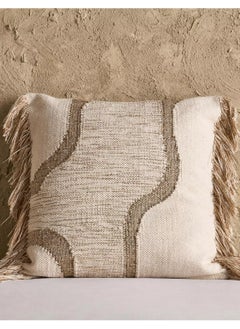 Buy Desert Elegance Matka Woven Embellished Filled Cushion - 50x50 cm in Saudi Arabia