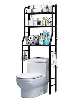 اشتري Toilet Storage Rack,3 Tier Over Commode Shelving,No Drilling,Easy to Assemble,High Capacity,Very Sturdy Space-Saving Shelf في الامارات