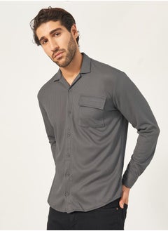 Buy Relaxed Fit Solid Casual Shirt in Saudi Arabia