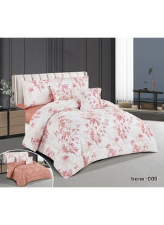 Buy Horse Comforter Set With Soft Silky Fabric Two Sides Floral Print 4 Pieces Single Size in Saudi Arabia