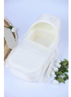 Buy Portable Baby Carry Cot Embroidered with Luxurious Thick Cushioned Seat in Saudi Arabia