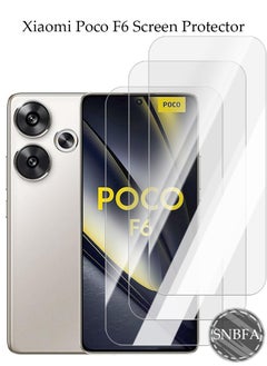 Buy 3 PCS Screen Protector for Xiaomi POCO F6 5G Tempered Glass Film with Easy Installation Tool, Ultra-clear, Shatterproof Anti-Scratch Film Screen Protecto in Saudi Arabia