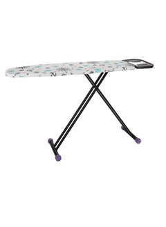 Buy Royalford Ironing Board- RF11913| 114x33 CM, Ironing Table with Steel Frame| With Adjustable Height Mechanism| Heat Resistant Cotton Cover and Iron Rest| Perfect for Home, Apartments, Hostels, Etc.| W in UAE