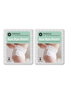 Buy Parasol Clear+Dry™ Diaper Pants | Natural Training Diaper | Pure Ingredients, Water Based Ink, Non-Woven Fabric with Dermatest Excellent Seal | Rash Protection Diaper Set, Size 5 (26+ lbs.) 24 Count in UAE