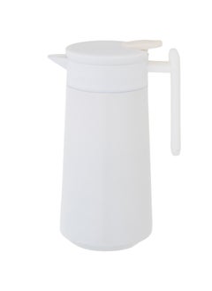 Buy steel thermos for Tea and Coffee 800 ml white color in Saudi Arabia