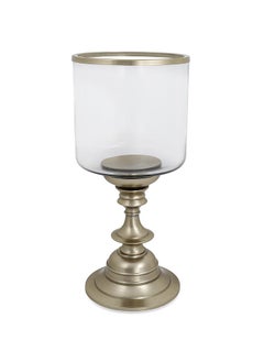 اشتري Moon Candle Holder, Gold & Clear - 16.5x35.5 cm في الامارات