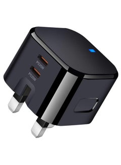 Buy 20W Fast Charger USB C Charger Foldable, USB C Charger 20W PD Fast Type C Plug-Black in Saudi Arabia