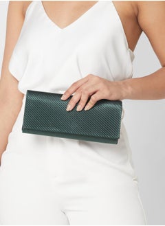 Buy Pleated Satin Evening Clutch Bag in UAE