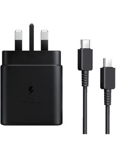 اشتري 45W USB C Charger Super Fast Charger USB C with 5ft Cable for45W USB C Charger,compatible Samsung UK Travel Adaptor (45W with USB type C Cable) Black Samsung Super Fast Charger Type C Samsung Galaxy S في الامارات