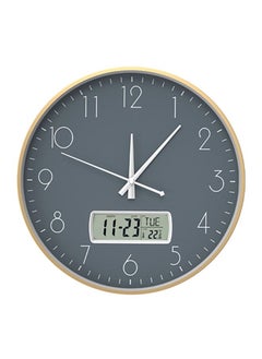 اشتري ClassPro Metal Frame Wall Clock 35cm With Calendar في السعودية