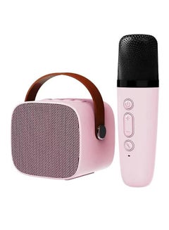 Buy Home Karaoke Portable Bluetooth Speaker With One Wireless Microphone TF Card AUX Connectivity and Type-C Charging in UAE