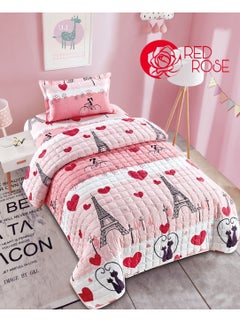 Buy Compressed bed comforter set consisting of 3 pieces with children's drawings in Saudi Arabia