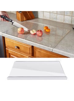 Buy Acrylic Cutting Boards for Kitchen Counter,Clear Cutting Board for Kitchen, Acrylic Anti-Slip Transparent Cutting Board with Lip for Counter Countertop Protector Home Restaurant (35x45cm) in Saudi Arabia