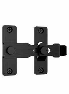 اشتري Barn Door Lock, Flip Gate Latches, 304 Stainless Steel Heavy Duty Safety Door Bolt Latch Lock for Sliding Barn Door Latch Lock, Fence, Garden, Bathroom, Outdoor, Shed, Garage Door (Black) في الامارات