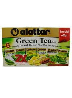 اشتري Green Tea Bags | Herbal Tea Bags | 6 Flavors in One Pack | Pack of 24 Tea Bags في الامارات