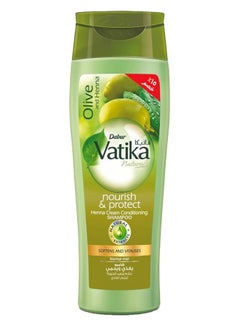 Buy Vatika Naturals Nourish & Protect Shampoo | Olive & Henna Conditioning Cream | Softens & Vitalizes | For Normal Hair 180ml in Egypt